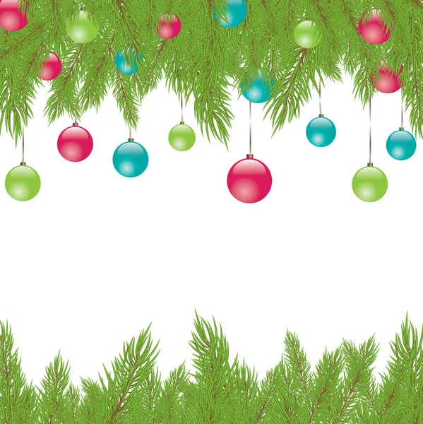 Bont-kerstboom. vectorillustratie — Stockvector