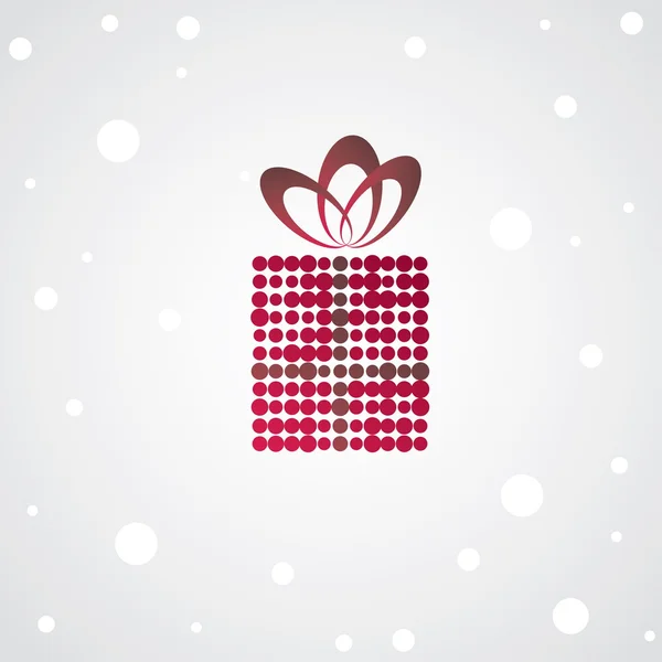 Συσκευασία δώρου Χριστουγέννων. εικονογράφηση φορέας — Διανυσματικό Αρχείο
