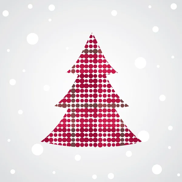 Christmas tree . Vector illustration — Stock Vector