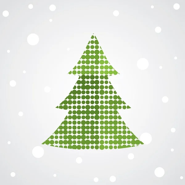 Weihnachtsbaum. Vektorillustration — Stockvektor