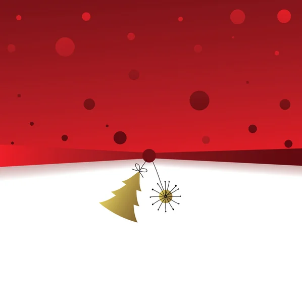 Abstrakter weihnachtlicher Hintergrund. Vektorillustration — Stockvektor
