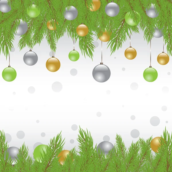L'albero di pelliccia di Natale. Illustrazione vettoriale — Vettoriale Stock