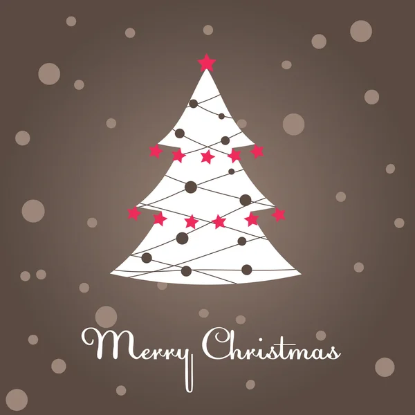 Рождественская елка, украшение. Векторная иллюстрация — стоковый вектор
