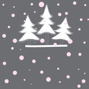 Christmas tree. Vector illustration clipart