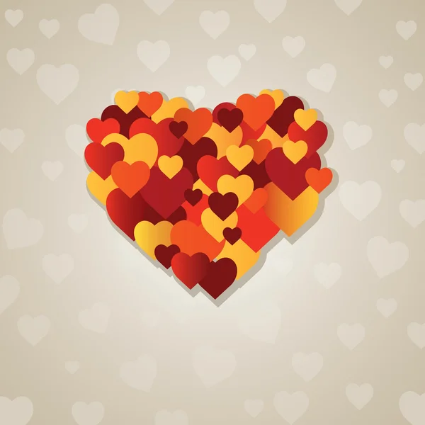 O coração do Valentine. ilustração vetorial — Vetor de Stock