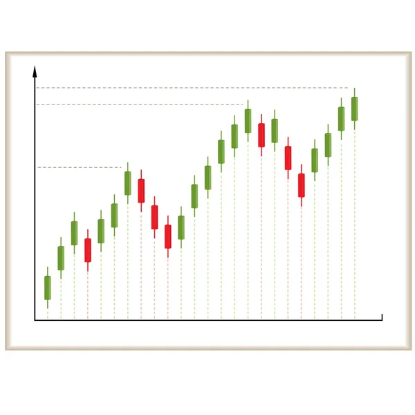 Antecedentes Com Diagrama Velas Para Você Ilustração Vetorial —  Vetores de Stock