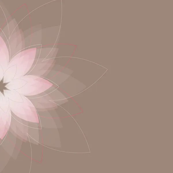 Abstrakter Hintergrund mit lustigen Blumen. Vektorillustration — Stockvektor