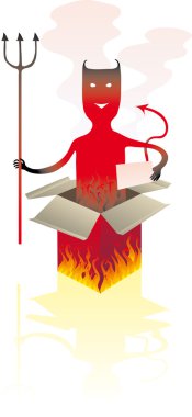 Devil box clipart