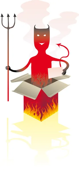 Διάβολος κουτί — Διανυσματικό Αρχείο