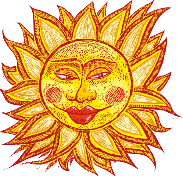 Жиру старої сонця — стоковий вектор