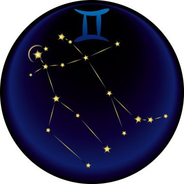 Zodiac Gemini Sign clipart