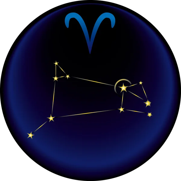 Signo de Aries del Zodíaco — Vector de stock
