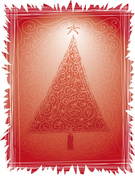 Arbre de Noël populaire — Image vectorielle