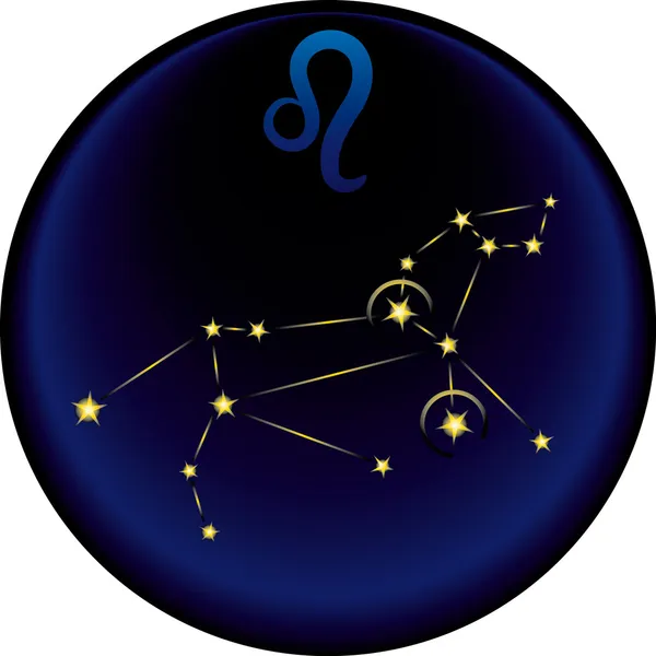Signo de Leo del zodíaco — Vector de stock