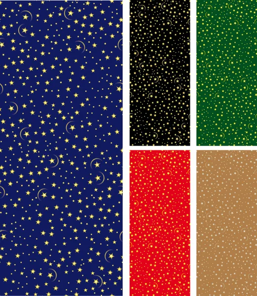 Naadloze sterrenhemel patroon — Stockvector