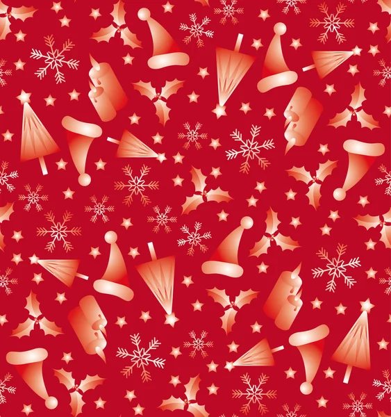 Bezešvé Vzor Různých Vánočních Související Objekty Vyberte Všechna Umění Umístěte — Stockový vektor