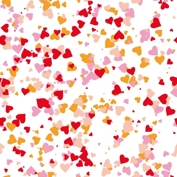 Различные Маленькие Цветные Формы Сердца Танцующие Воздухе Выберите Искусство Бросьте — стоковый вектор