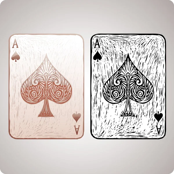 Ace of spades Royalty Free Stock Vectors