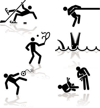 Humor olympic games - 3 clipart