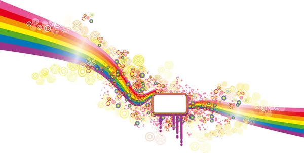 Rainbow banner — Stock vektor