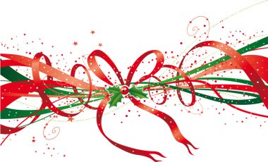 Christmas ribbon clipart