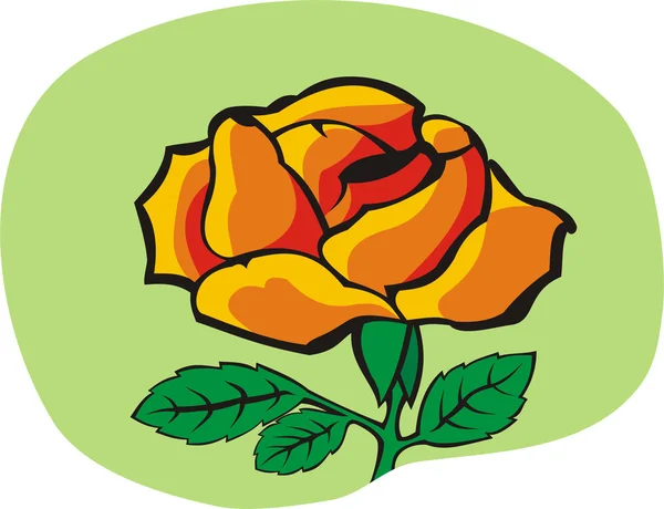 Trandafir — Vector de stoc