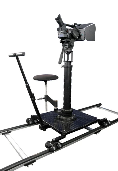 Hd camcorder on the dolly — Stock Photo, Image
