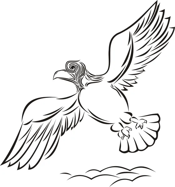 Літає орел — стоковий вектор