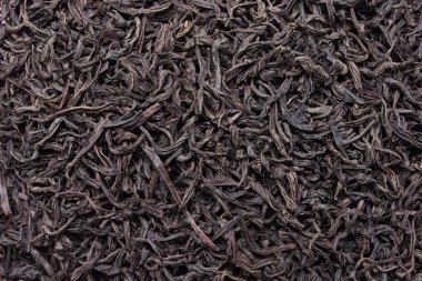 Black tea, dried tea leaves clipart