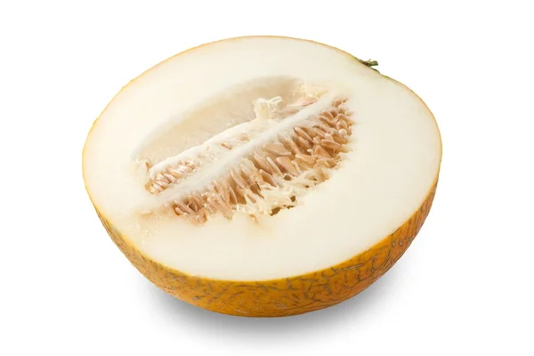 stock image Half yellow melon isolated