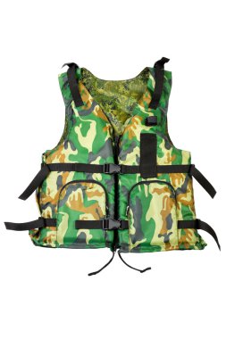 Khaki life vest clipart