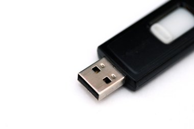 A USB device isolated on white back ground clipart