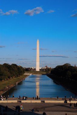 Washington Abide ve bir yaz akşamı sırasında washington mall