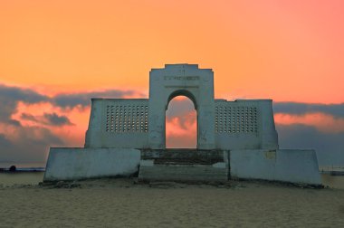 chennai Hindistan bir plajda güzel gün doğumu