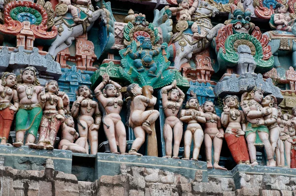 Close up details of the famous chola architecture — Stock Photo, Image