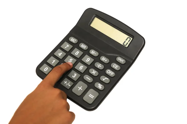 Desk Calculator Isolated White Back Ground — Stock Photo, Image