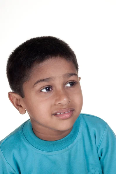 Photo Adorable Young Boy Looking Camera — Stock Photo, Image