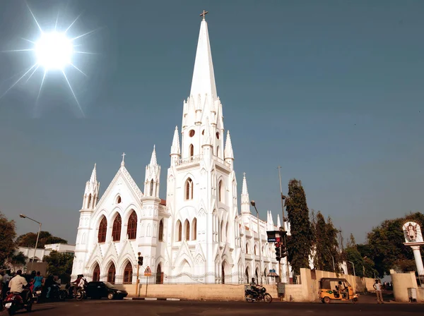 San Thome Bazilika Katedrális Templom Chennai Madras Dél India — Stock Fotó