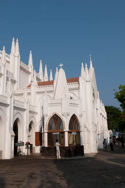 Собор Сан Томе Базилика Церковь Ченнаи Мадрас Южная Индия — стоковое фото