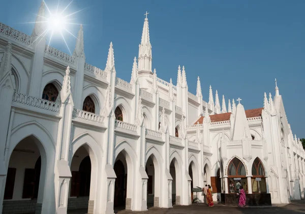 Catedral Basílica San Thome Igreja Chennai Madras Sul Índia — Fotografia de Stock