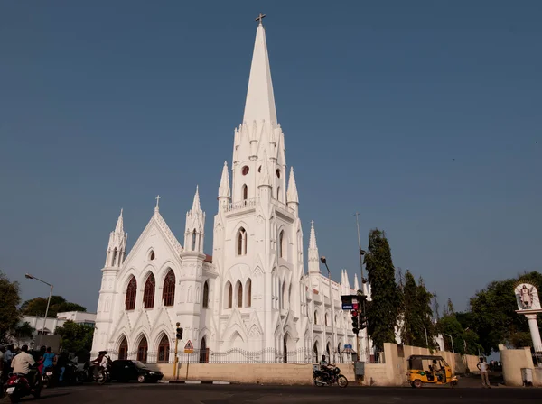 圣托大教堂大教堂 教会在钦奈 马德拉斯 印度南部 — 图库照片