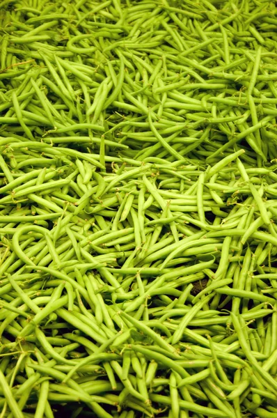 Freshly Harvested Grean Beans Local Market — Stock Photo, Image