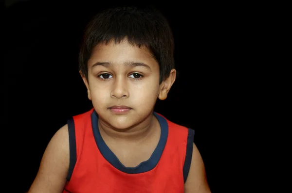 stock image An handsome Indian kid looking very gloomy and sad