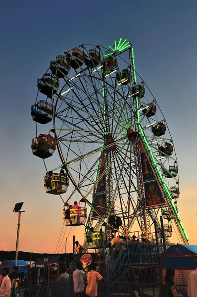 Big Giant Ferris Wheel Tropical Sunset — Stock Photo, Image