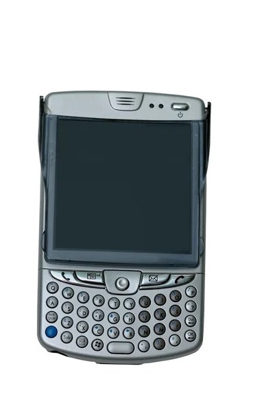 Wielozadaniowy Pda Telefon Białym Tle — Zdjęcie stockowe