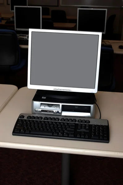 Комплект Компьютеров Классной Комнате — стоковое фото