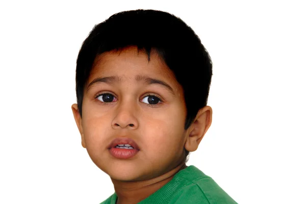 Ein Hübsches Indisches Kind Sieht Sehr Traurig Aus — Stockfoto