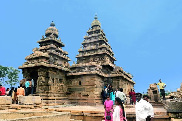 stock image Famous shore temple in a south Indian state world heritage site