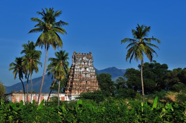 Ancient hindu temple clipart