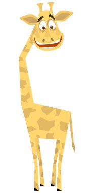 Cheerful giraffe clipart